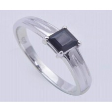 Amethyst Gemstone with 925 Sterling Silver Ring, Octagon Shape, RI-0100
